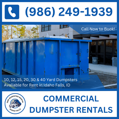 24/7 Commercial Dumpster Rental in Idaho Falls, Idaho - Ready for Bonneville County - DDD Dumpster Rental Idaho Falls