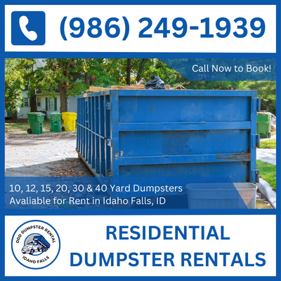 Economical Residential Dumpster Rentals for Idaho Falls, ID - Save Big in Bonneville County - DDD Dumpster Rental Idaho Falls
